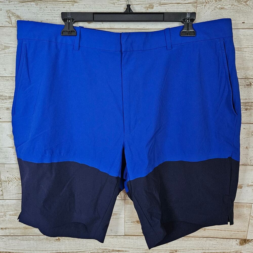 Polo Golf Ralph Lauren Short Mens 40 XL Blue Mesh Zip Pocket Nylon Stretch Beach